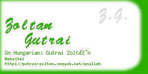 zoltan gutrai business card